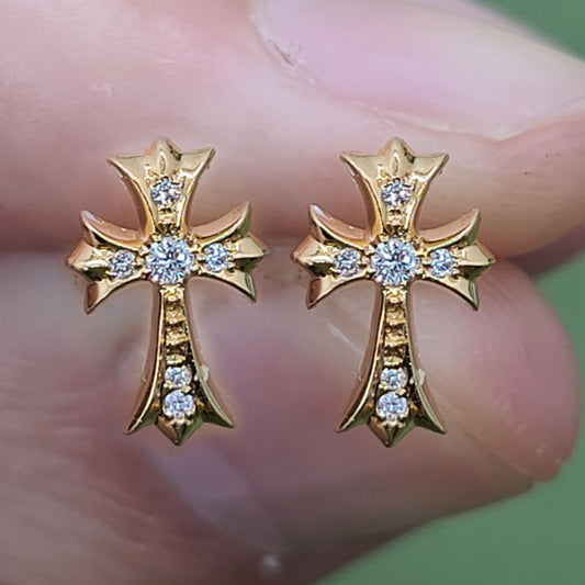 KLX-ES939148 cross earrings guest version