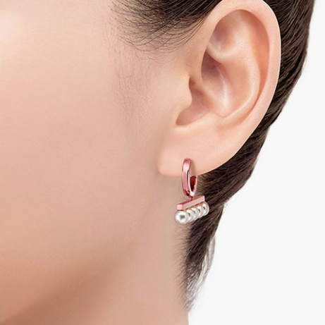 TSQ-E-4139 Pearl String Pearl 5.6mm Earrings