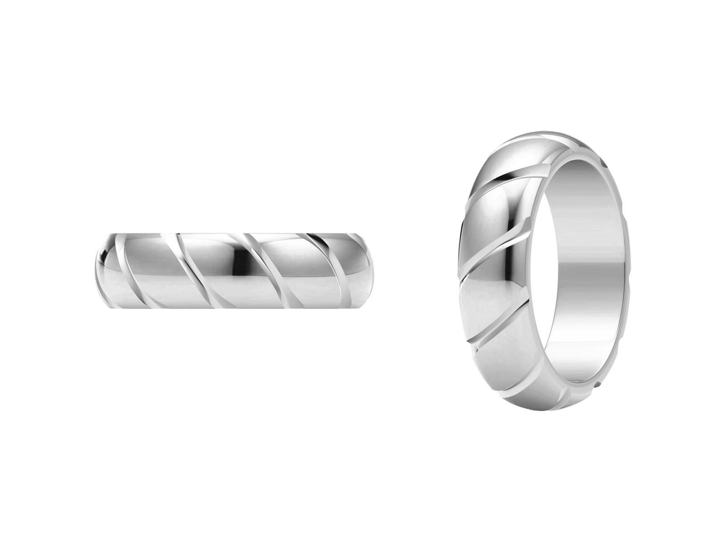 SM-98464 6MM light gold ring shape ring