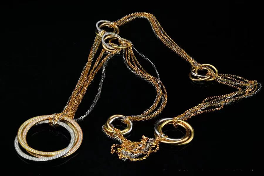KDY-8486544 three-ring three-color large necklace set