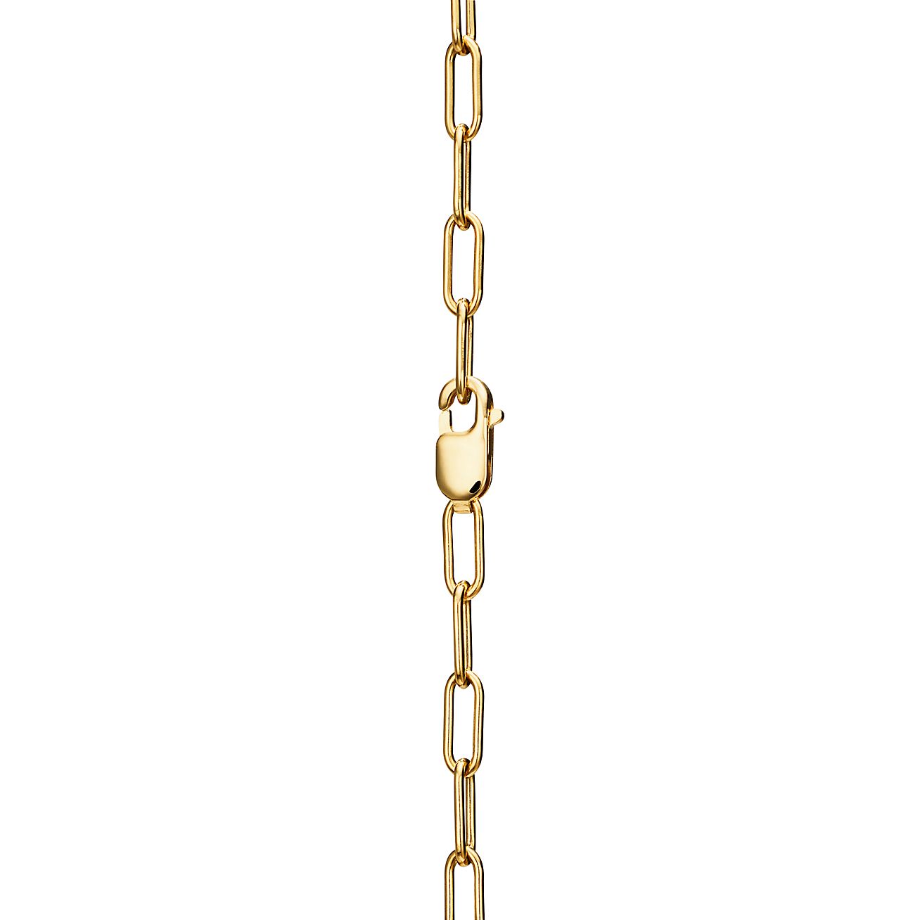 TIF-72355768 medium diamond thick love lock necklace