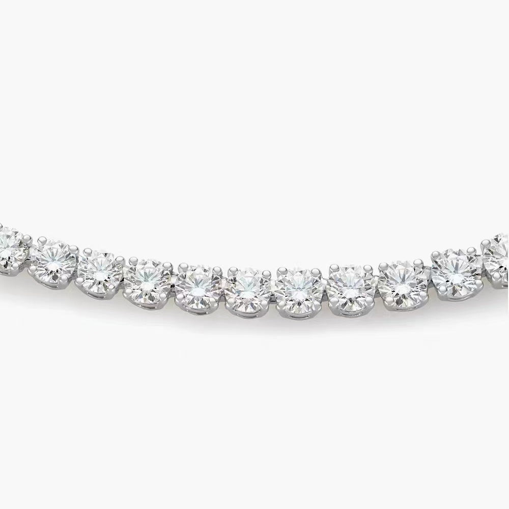 DBES-N102115 four-prong inlay necklace