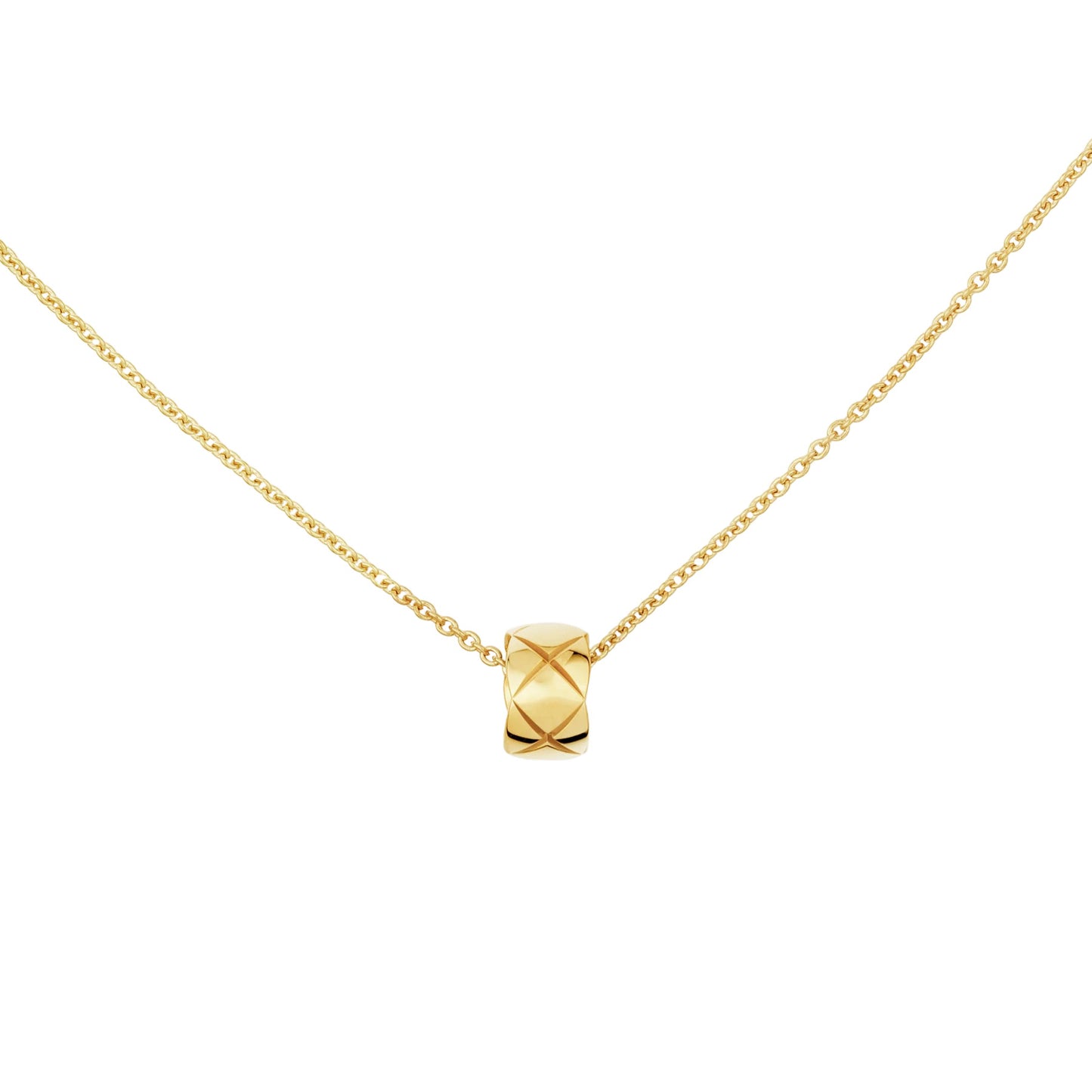 XNE-J12306 light gold x-shaped fork pendant guest version