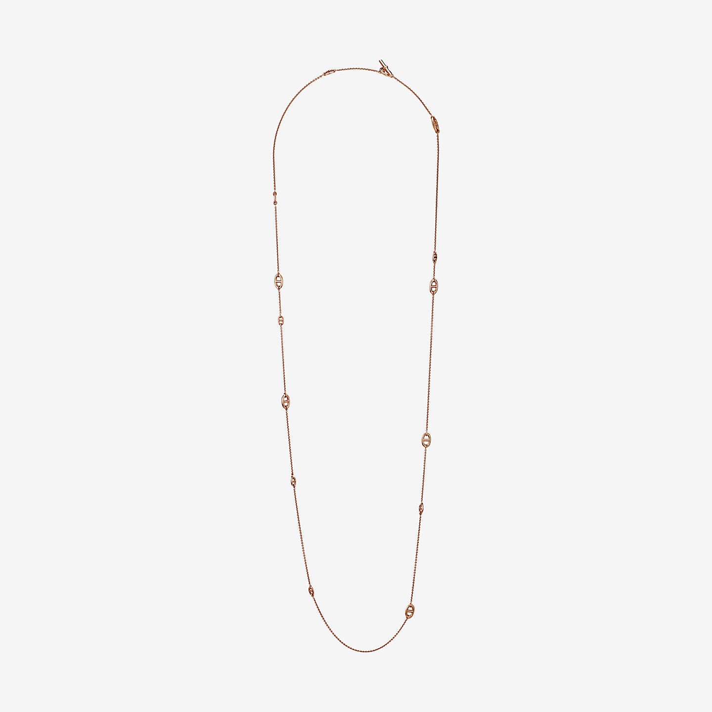 AiHshi-H105202B pig nose Japanese characters light gold large chain necklace customer version (chain length 120cm)