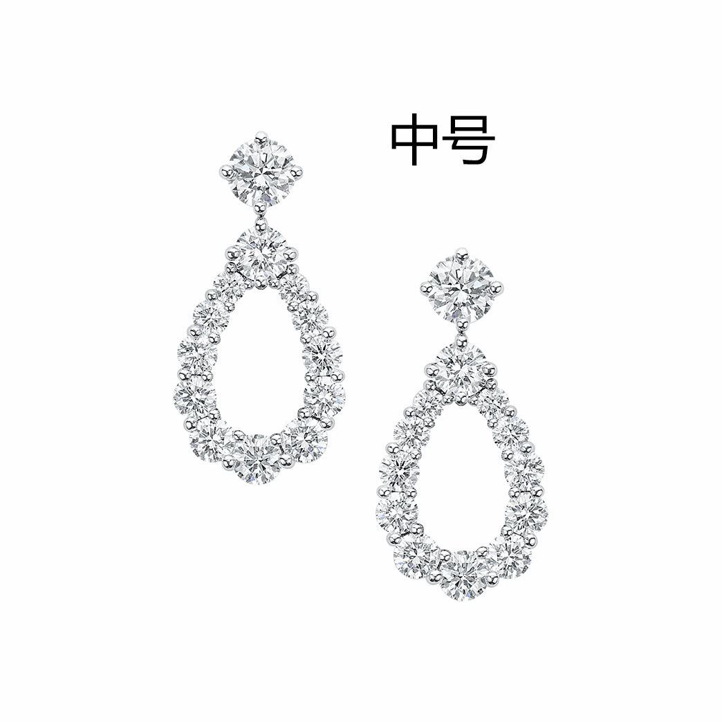 HW-EADPRDSMLP medium water drop earrings