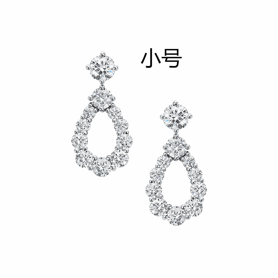 HW-EADPRDMDLP small water drop earrings