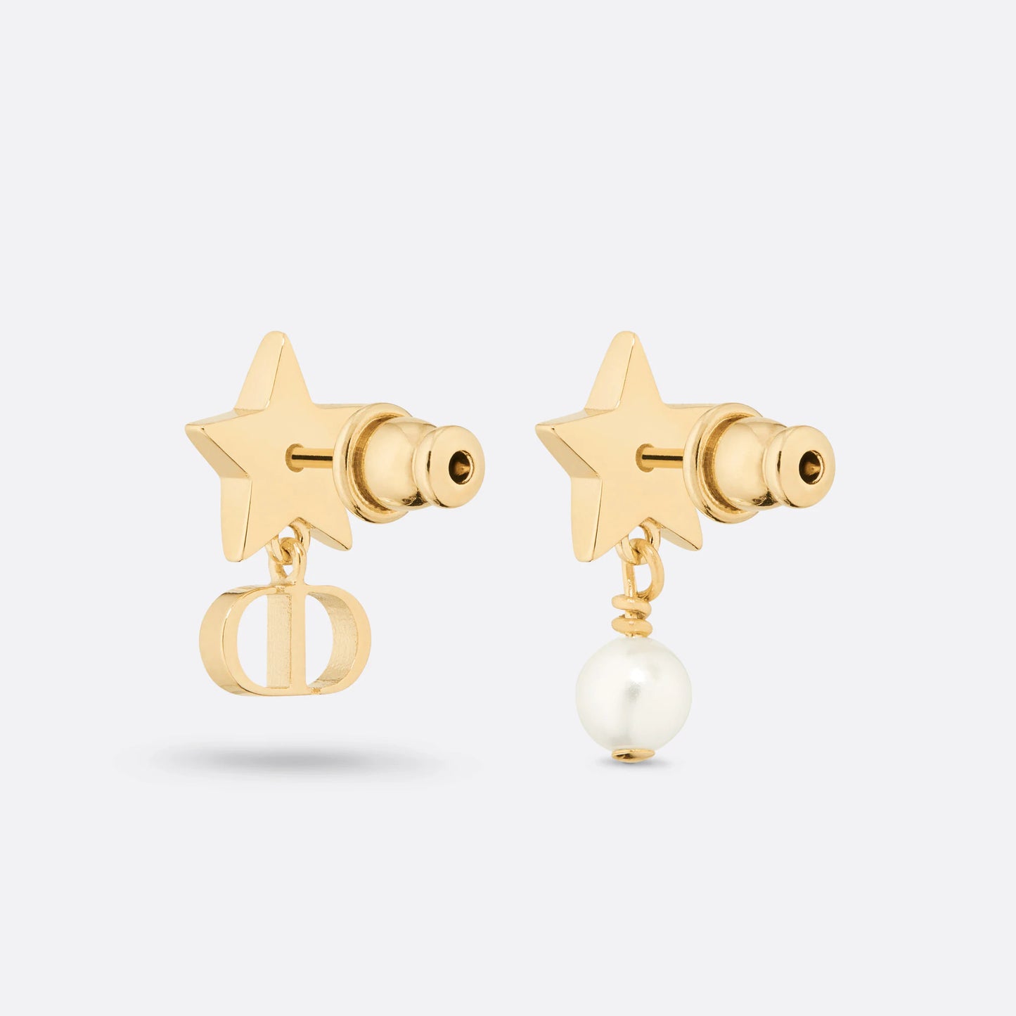 DIOR-E2331WOMPL Star CD Pearl Earrings