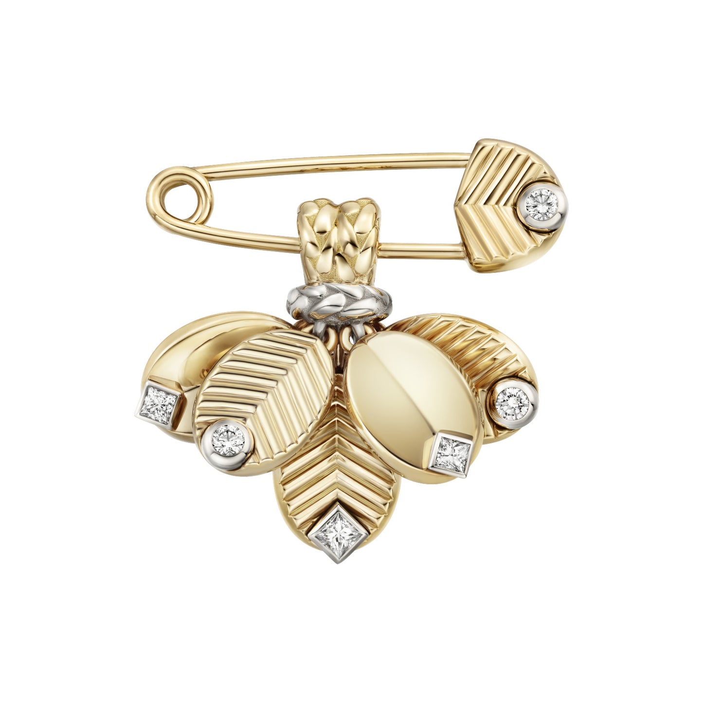 KDY-B5003908 coffee bean leaf brooch banana leaf