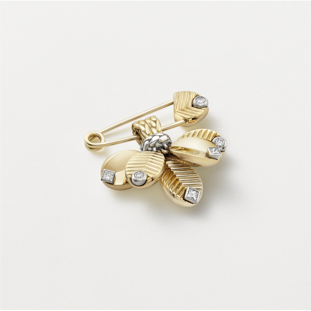 KDY-B5003908 coffee bean leaf brooch banana leaf