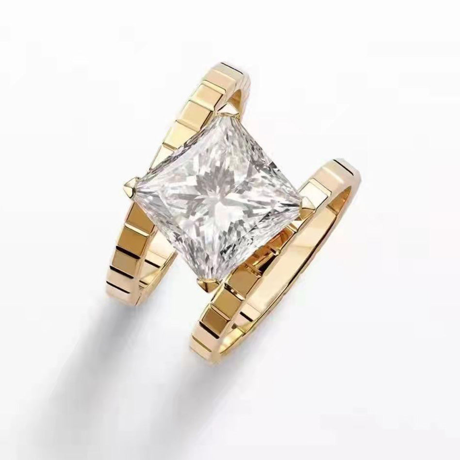 XB-824421 princess plaid ring 13#