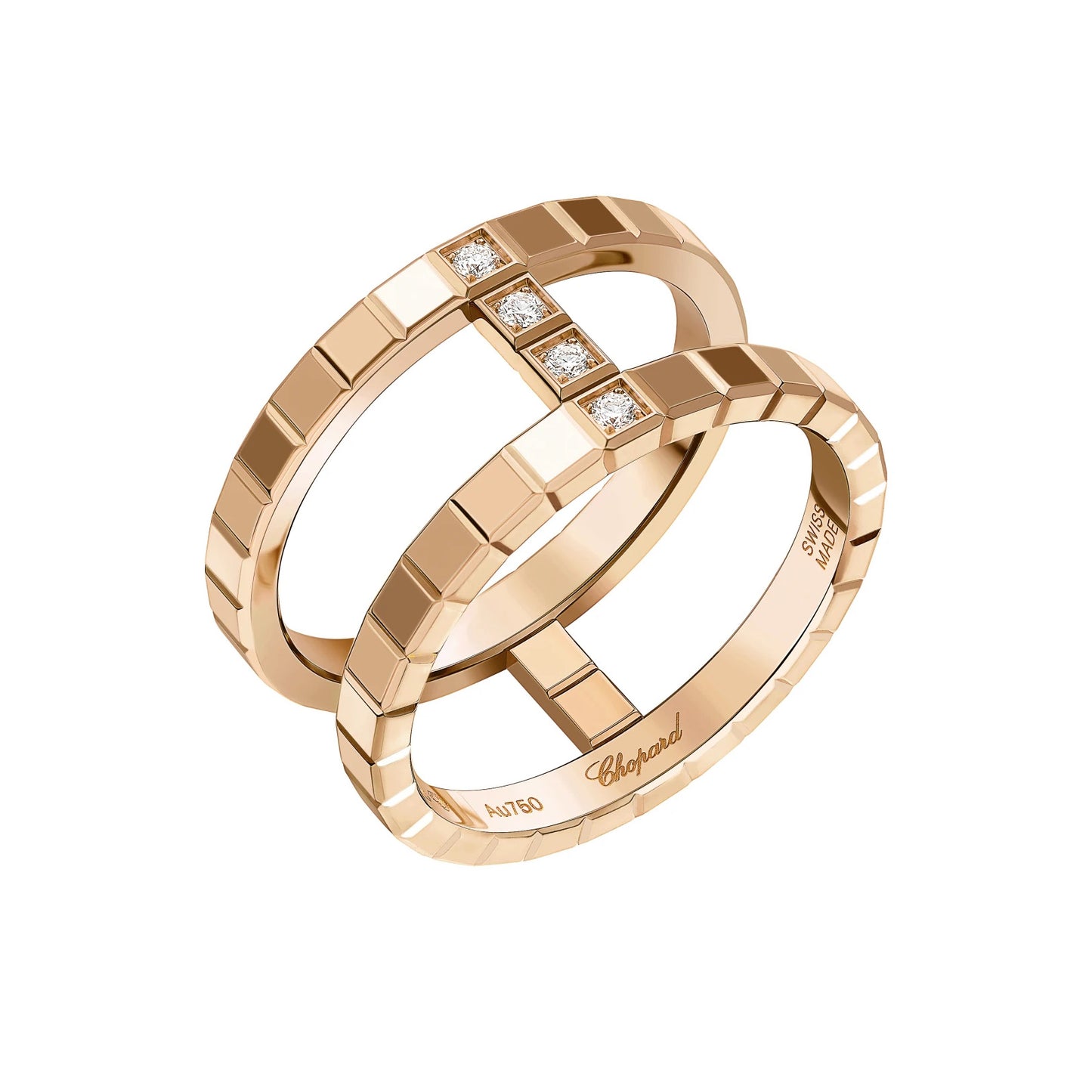 XB-827006-5010 plaid narrow version double row ring