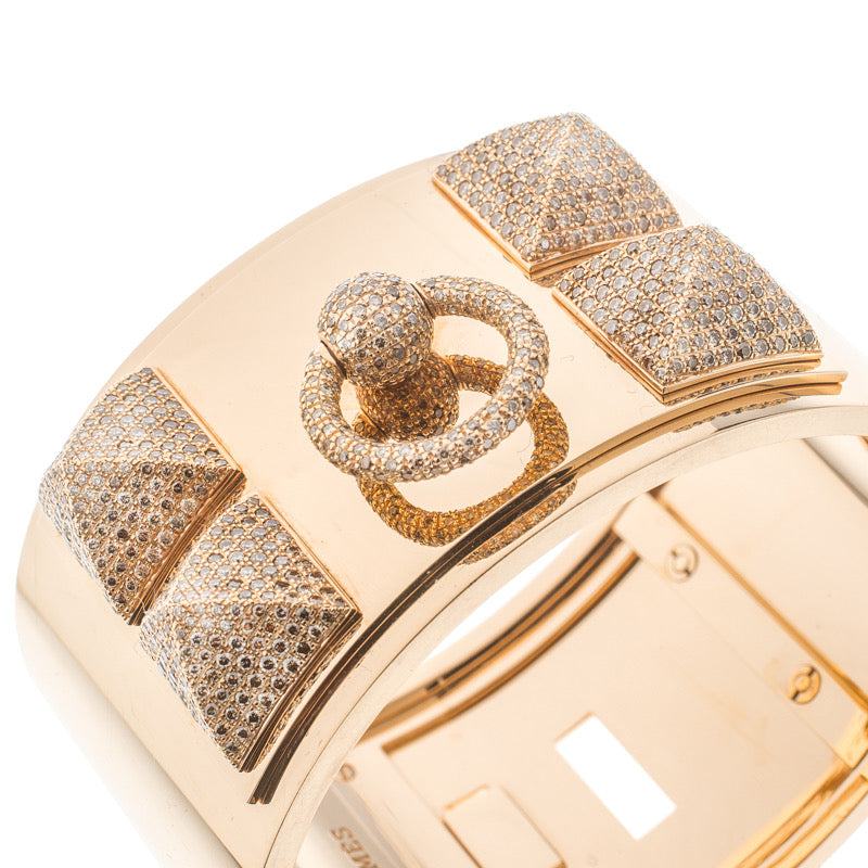 AiHshi-H108036B 38.2mm half-diamond four gold mountain ultra-wide bracelet