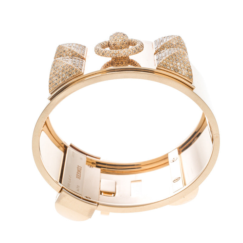 AiHshi-H108036B 38.2mm half-diamond four gold mountain ultra-wide bracelet