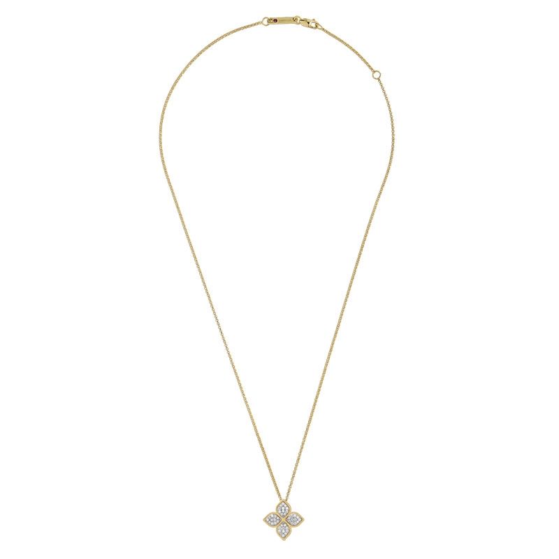 LBT-ADR777CL0652 20MM扭绳四叶草镶钻吊坠