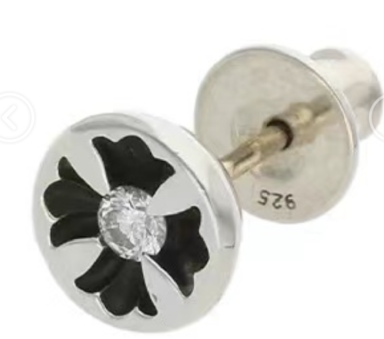 KLX-526688 round cross earrings