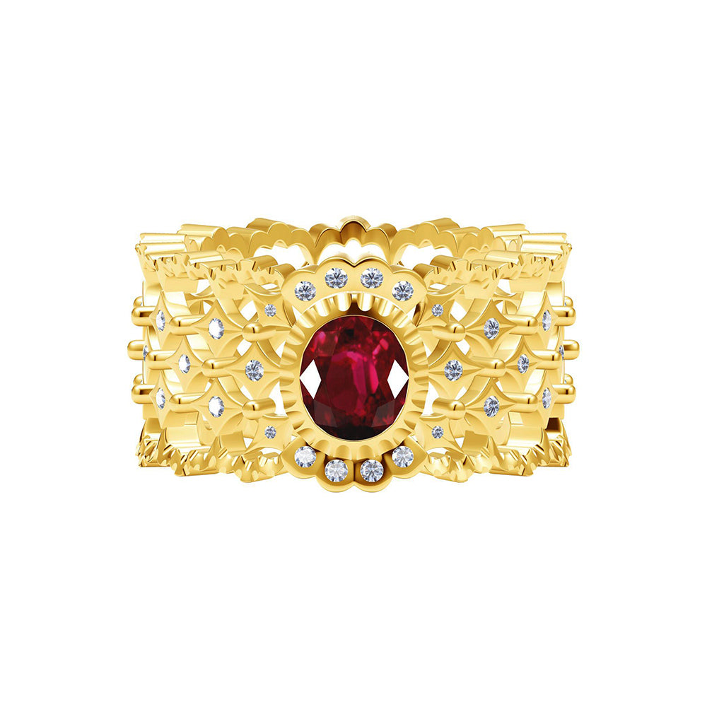 BQLT-JZ666008 lace colorful treasure wavy edge arm ring