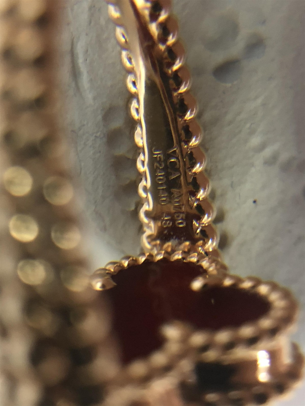 VCARP7U500 15mm客版四叶草可翻转式戒指