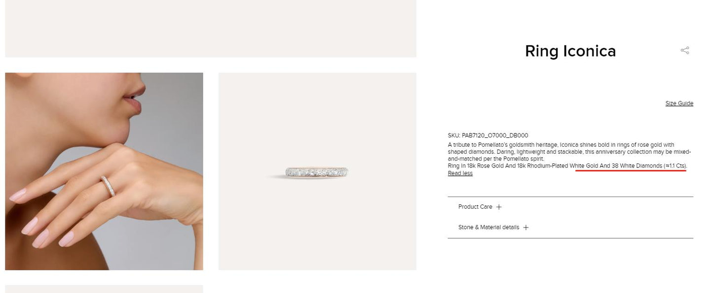 BMLD-PAB7120 full diamond color straight bar ring