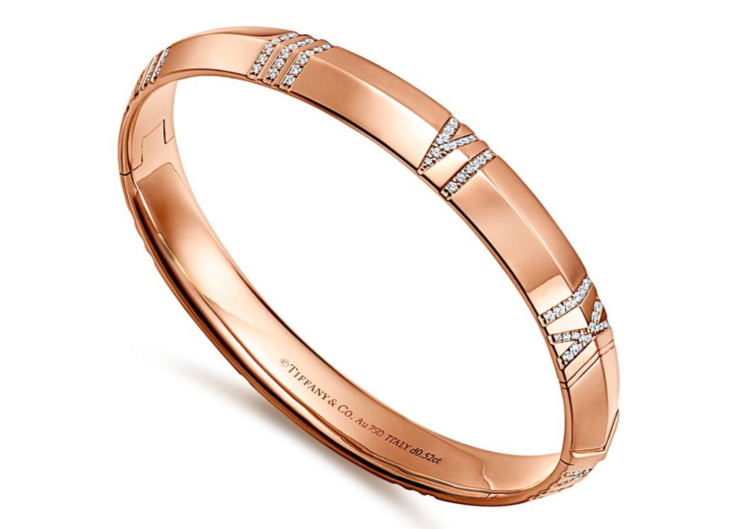 TIF24790067 6.9mm Roman numeral diamond bracelet