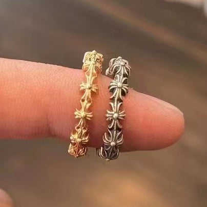 KLX-CH395146 mixed small cross ring