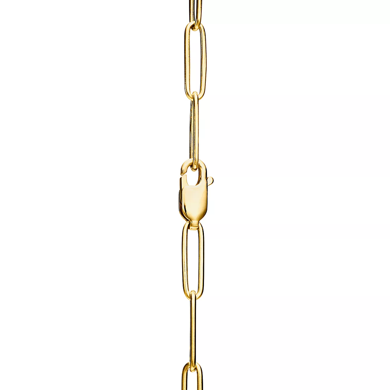 TIF-72342194 Large Love Activity Lock Colored Half Diamond Necklace