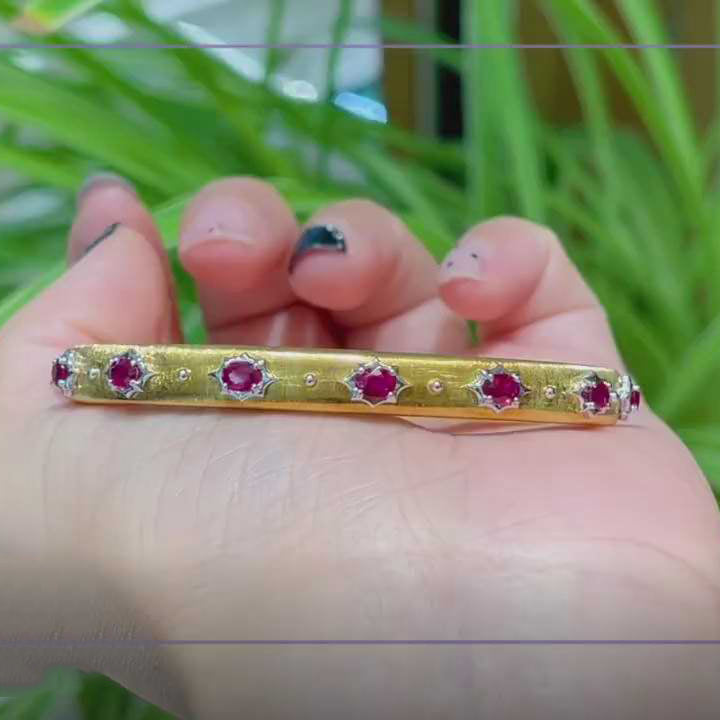 BQLT-BRC966420 round wave lace colorful treasure oval bracelet
