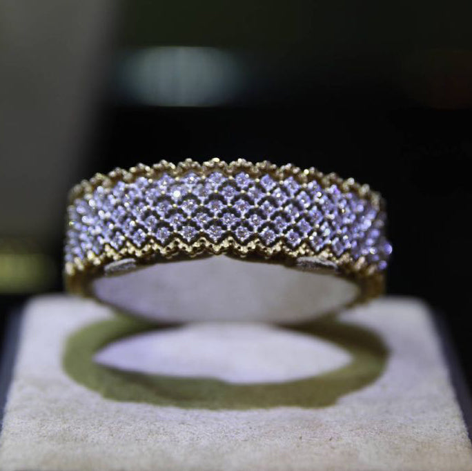 BQLT-BRC865211 lace 5 row diamond bracelet 18#