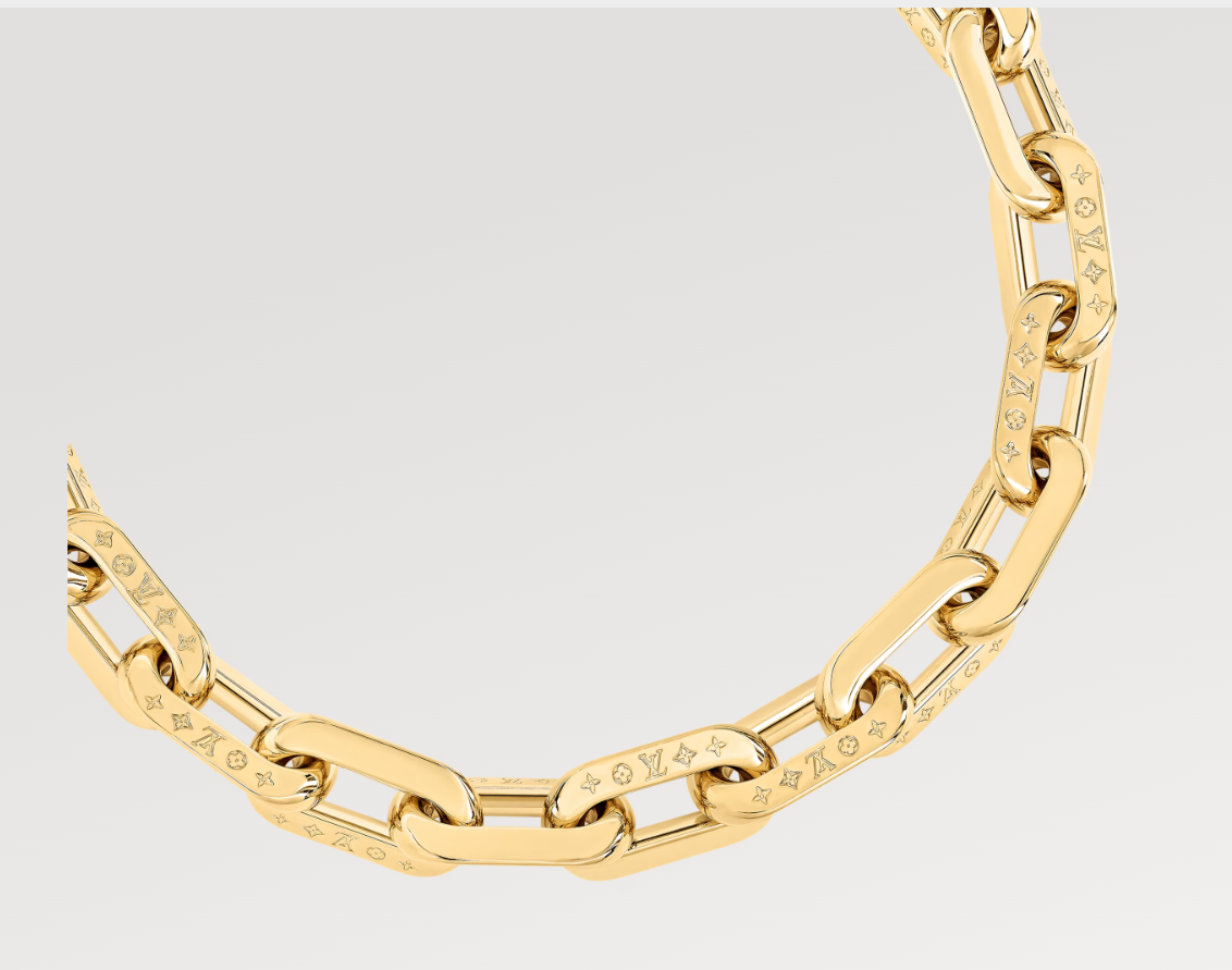 LV-MP3003 light gold necklace