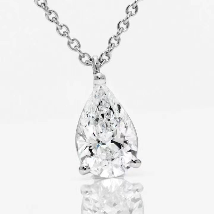 GLF-PPN01 water drop pear-shaped diamond pendant