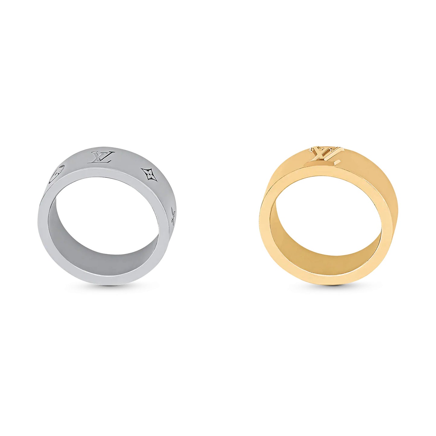 LV-M00513 LV letter logo ring
