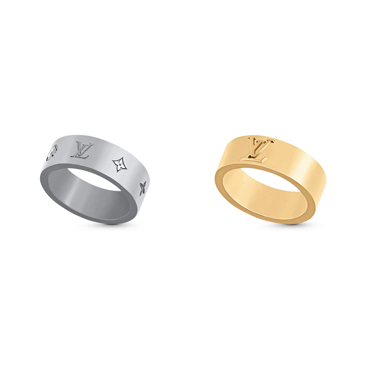 LV-M00513 LV letter logo ring