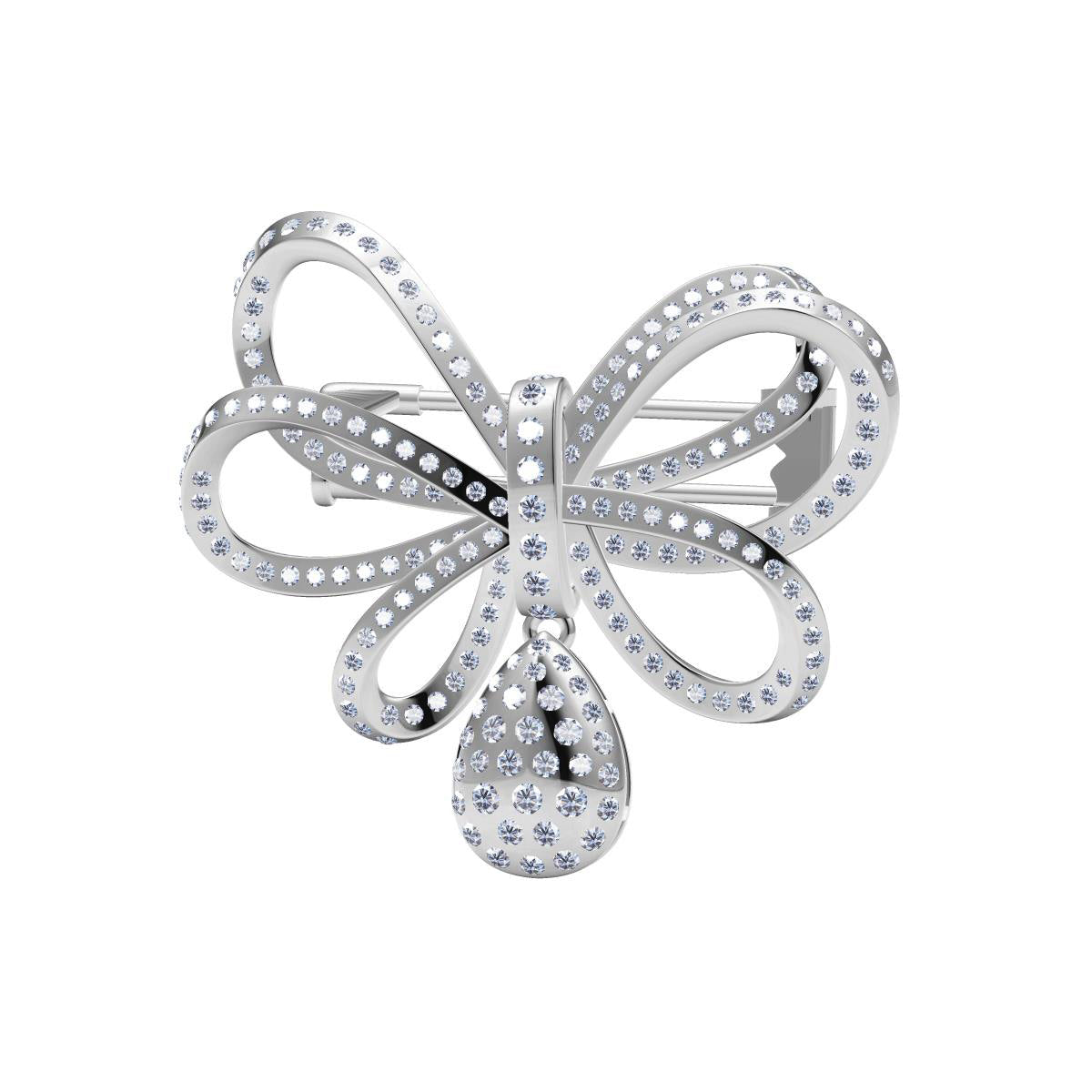 XNE-J60799 bow full diamond pendant