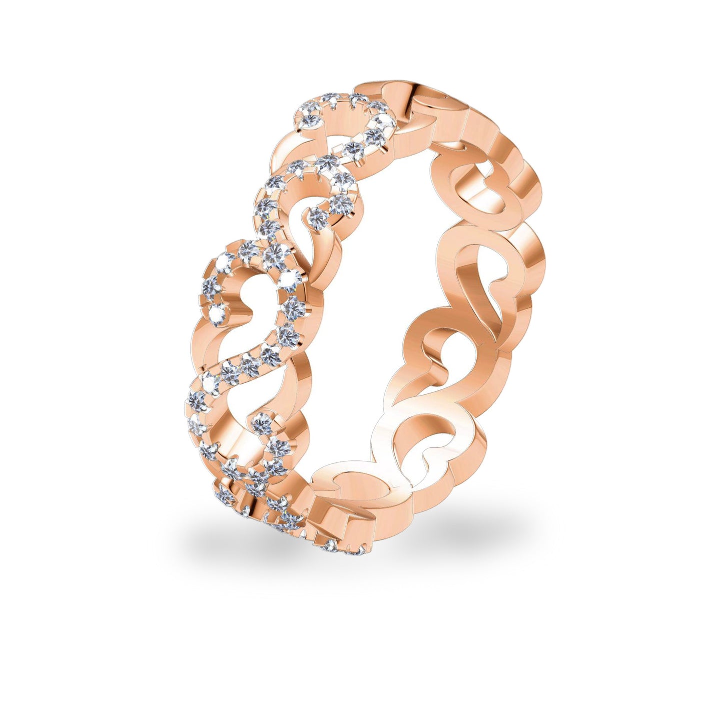 XNE-J22254 ribbon diamond ring