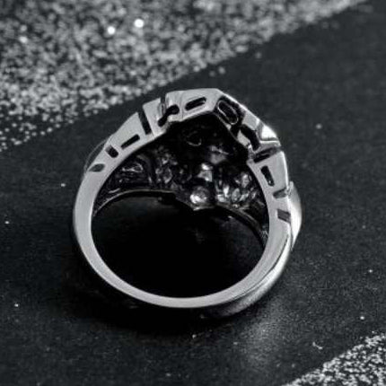 XNE-J10758 lion full diamond ring