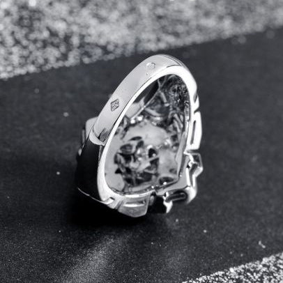 XNE-J10758 lion full diamond ring