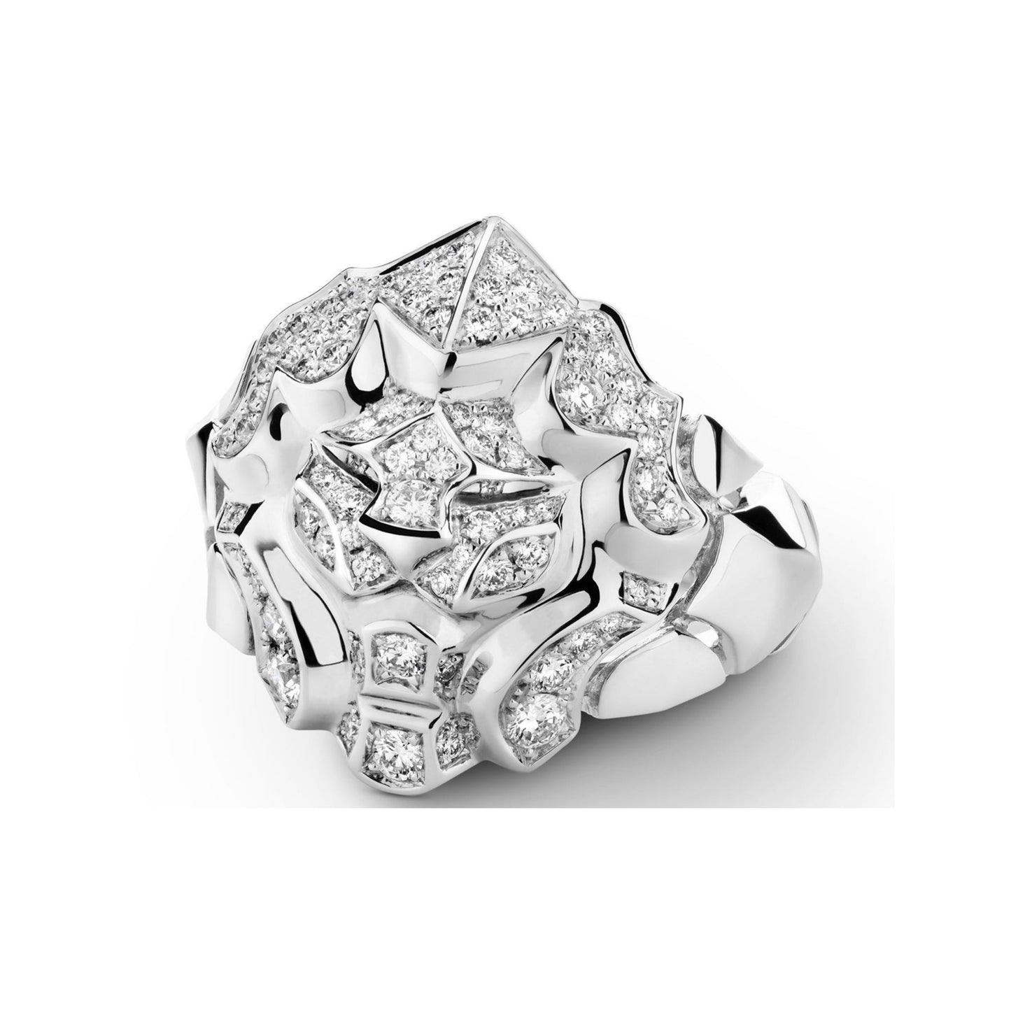 XNE-J10758 lion full diamond ring