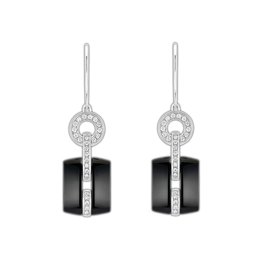 XNE-J10195 drilled ceramic ear hooks