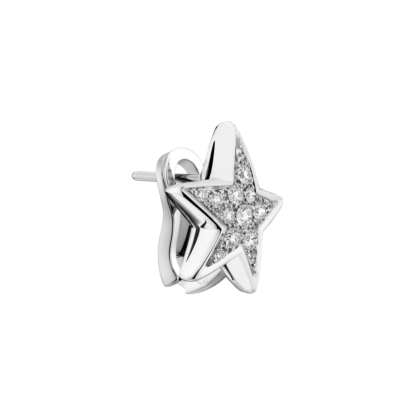 XNE-J1611 15mm star full diamond ear cuff ear clip