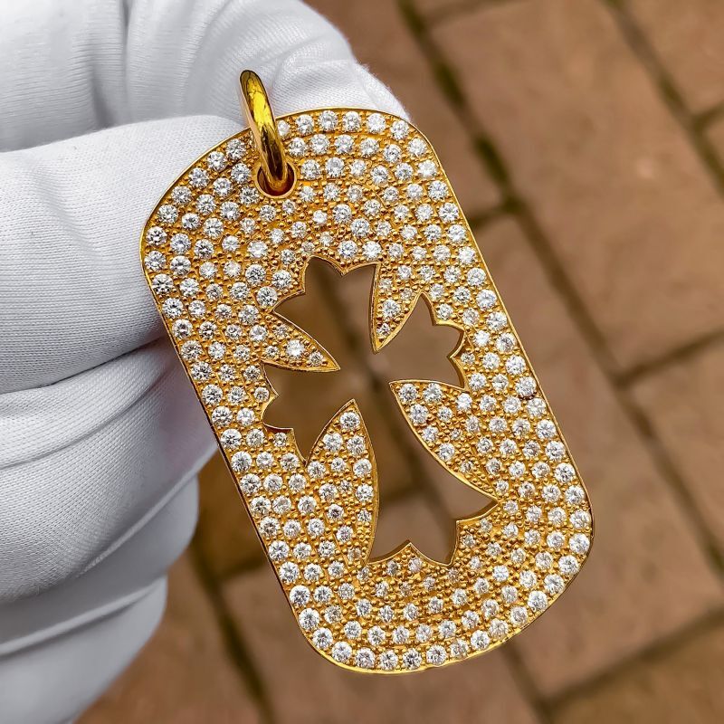 KLX-CH96290 Large Oval Cross Pendant