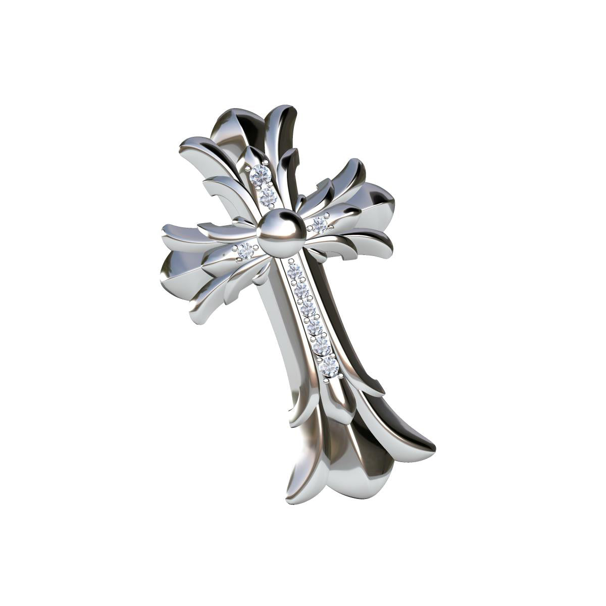 KLX-CH355138 double cross pendant