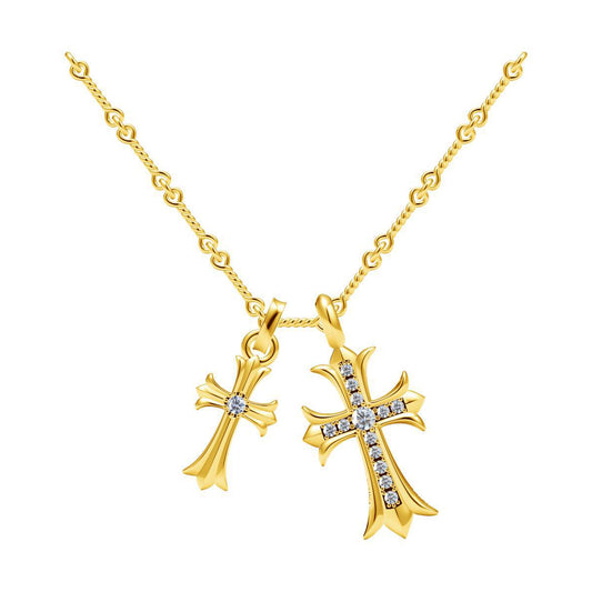 KLX-CH57501 cross set necklace
