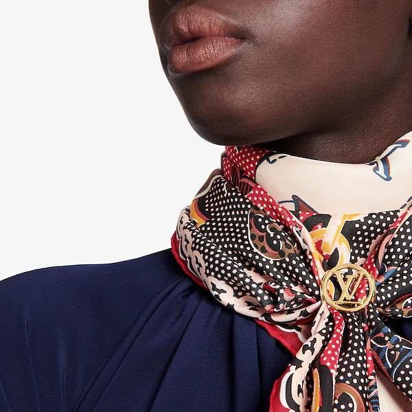 LV-M64289 logo scarf buckle