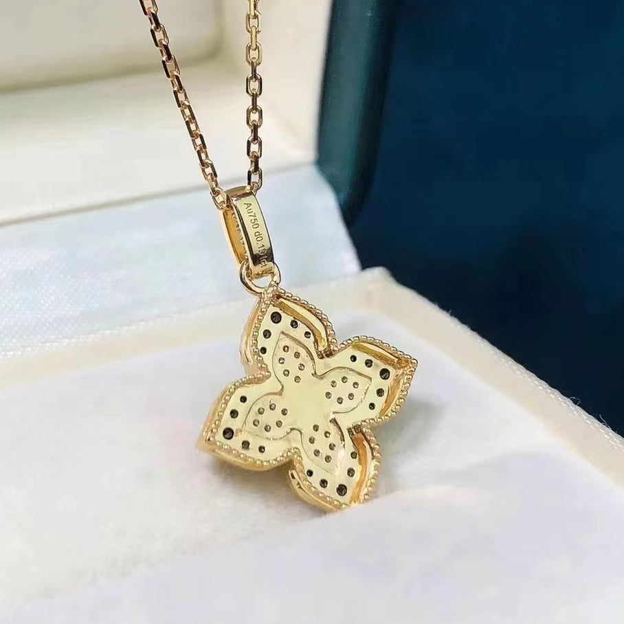 LBT-971974 19MM珠珠边 四叶草吊坠