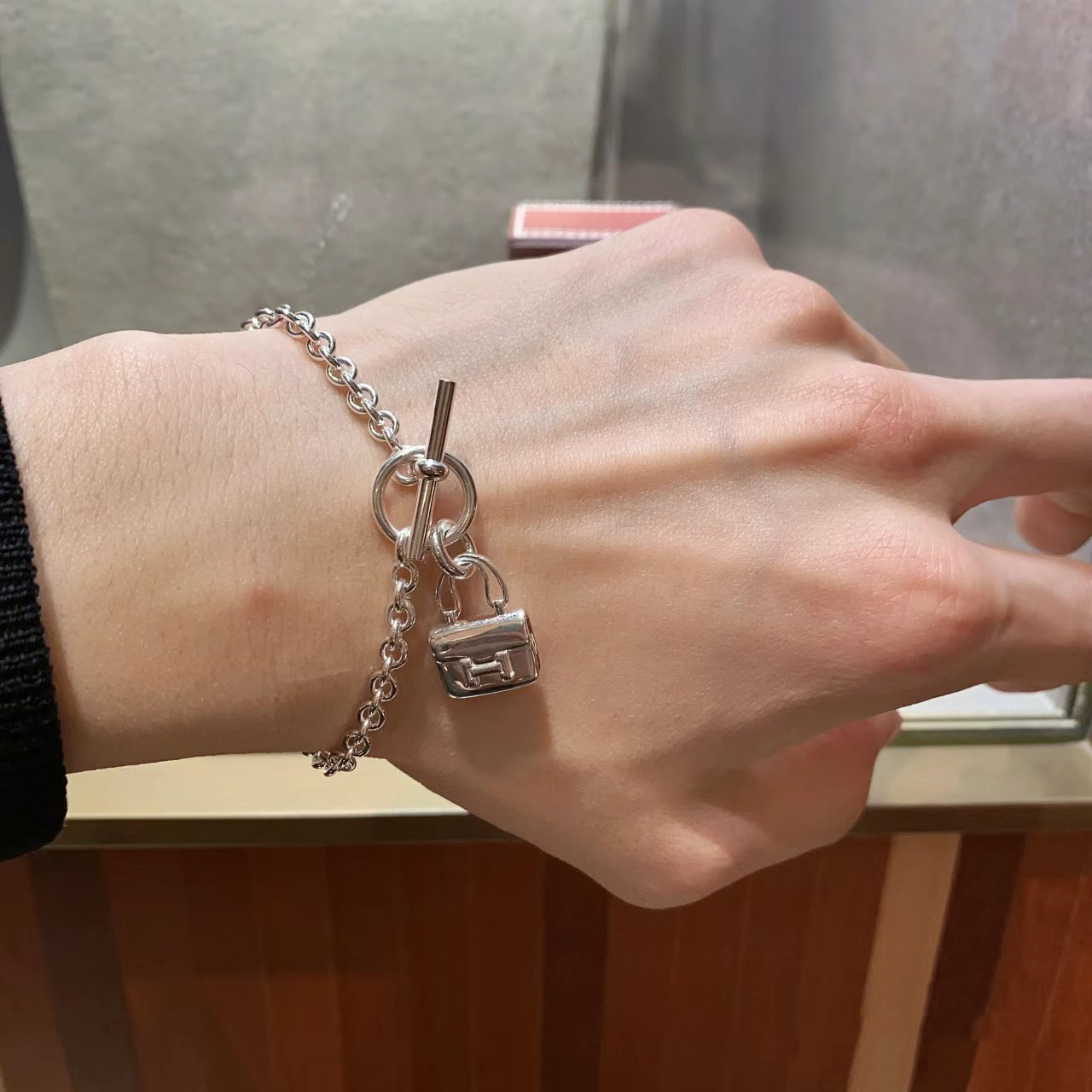 AMS-H121424B light gold bag Q buckle bracelet