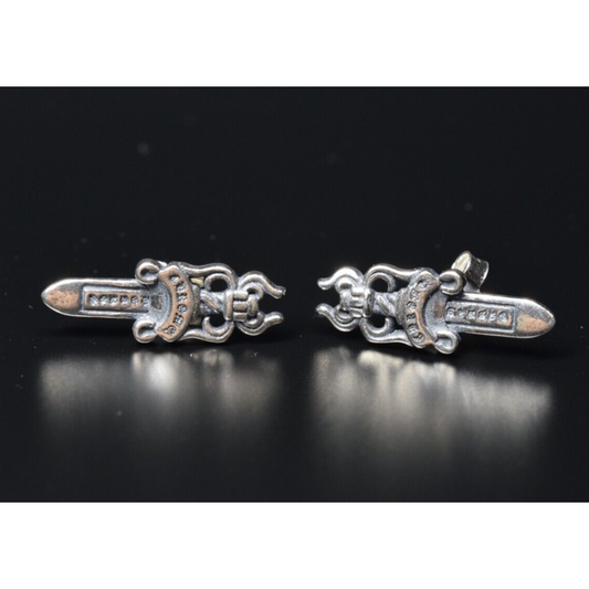 KLX-ES68237047 light gold single-sided small sword earrings