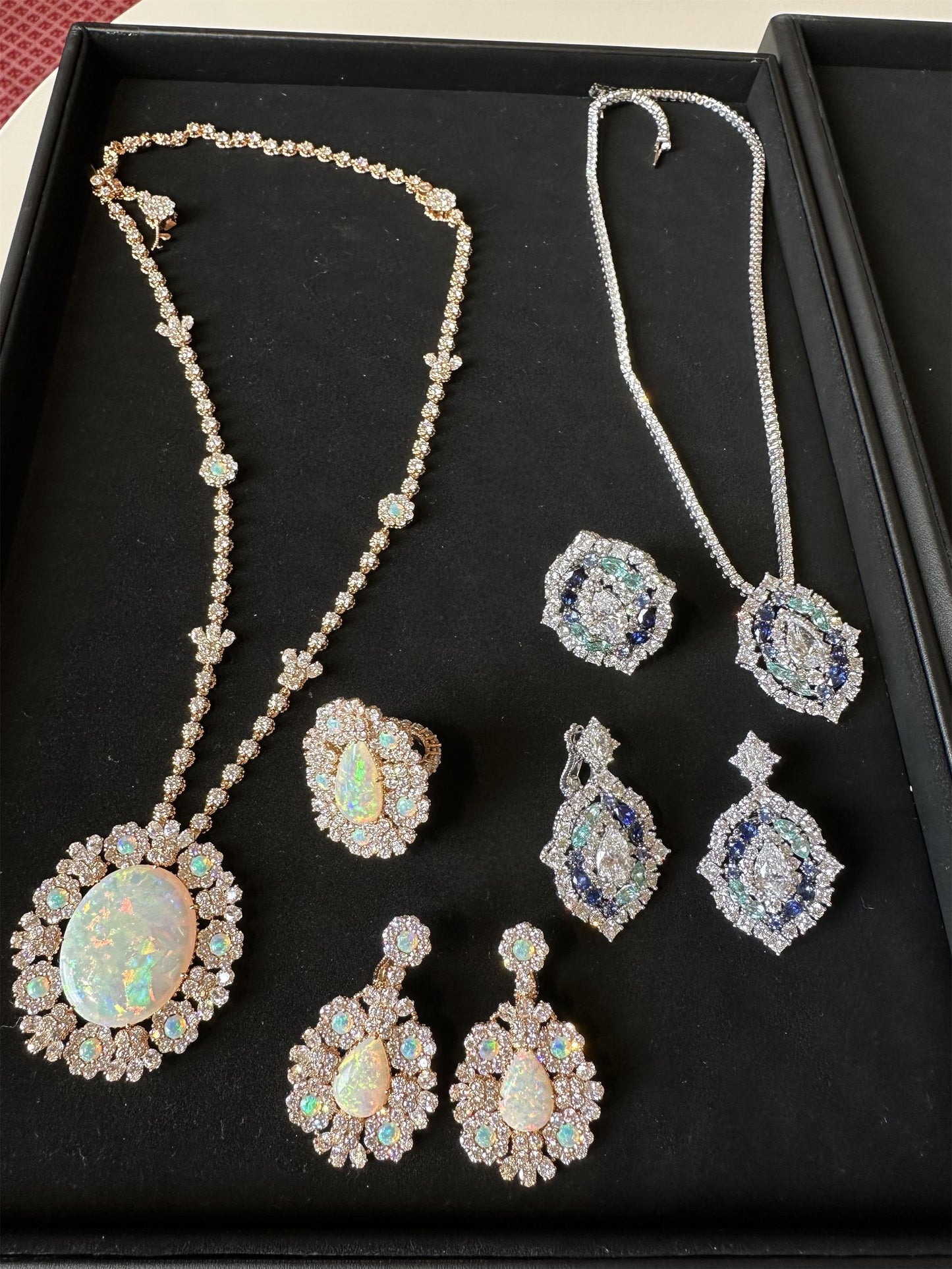 DIOR-83789蛋形欧泊异形钻围石豪华项链