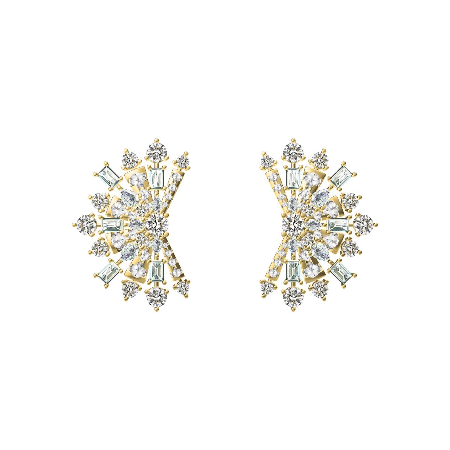 GLF-RGE13211 Fireworks Stud Earrings