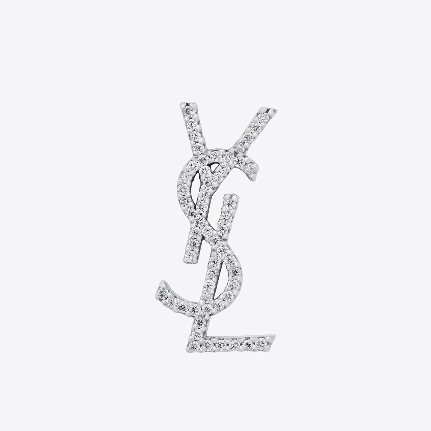 YSL-761535Y满钻字母YSL耳环