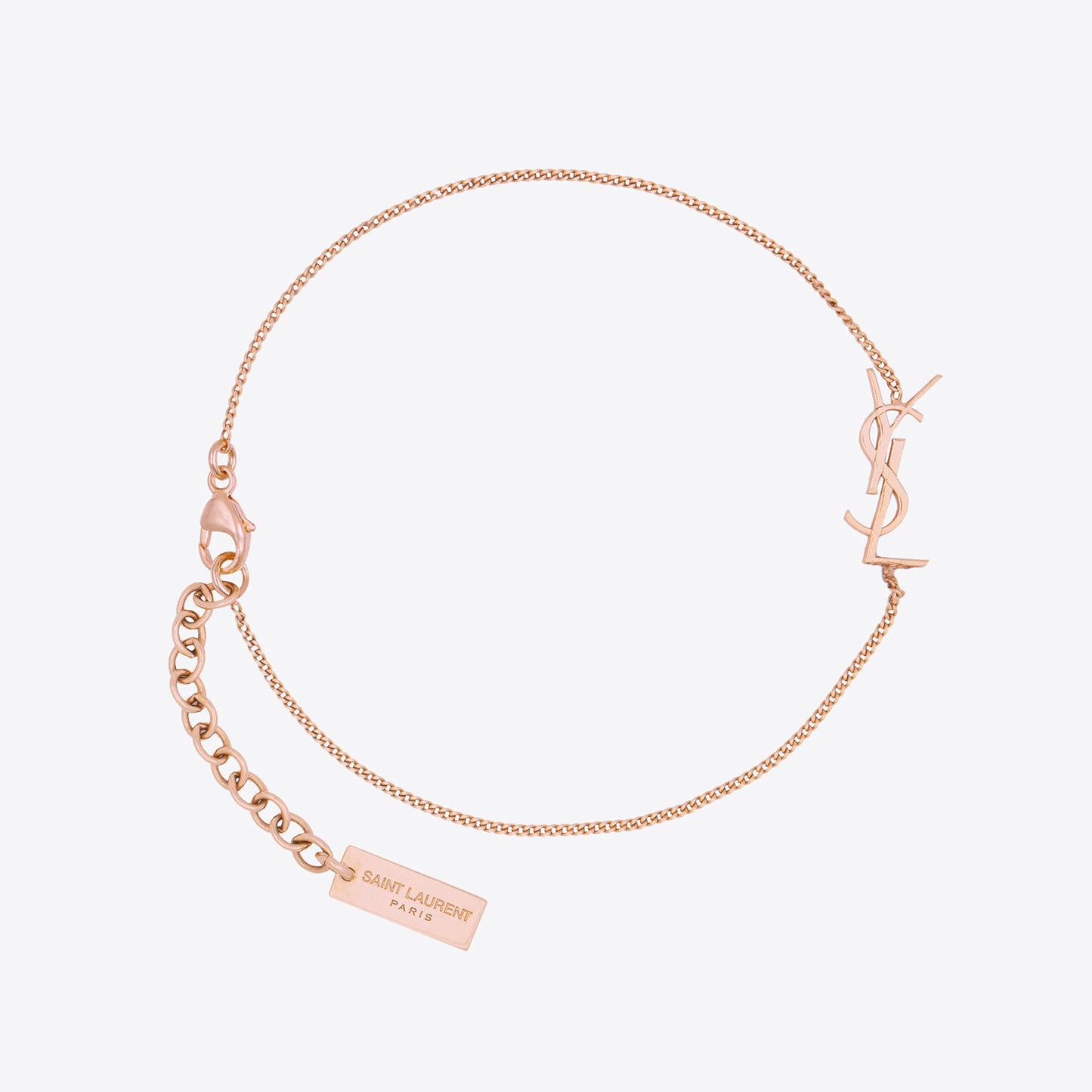 YSL-635533 light gold letter YSL bracelet