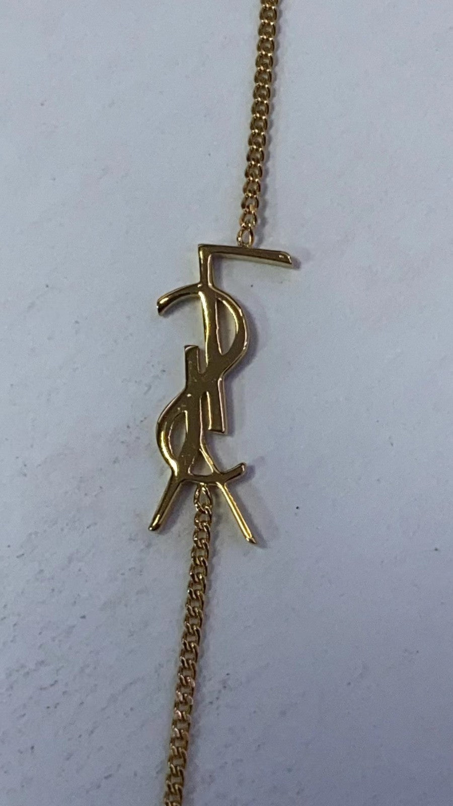 YSL-635533 light gold letter YSL bracelet